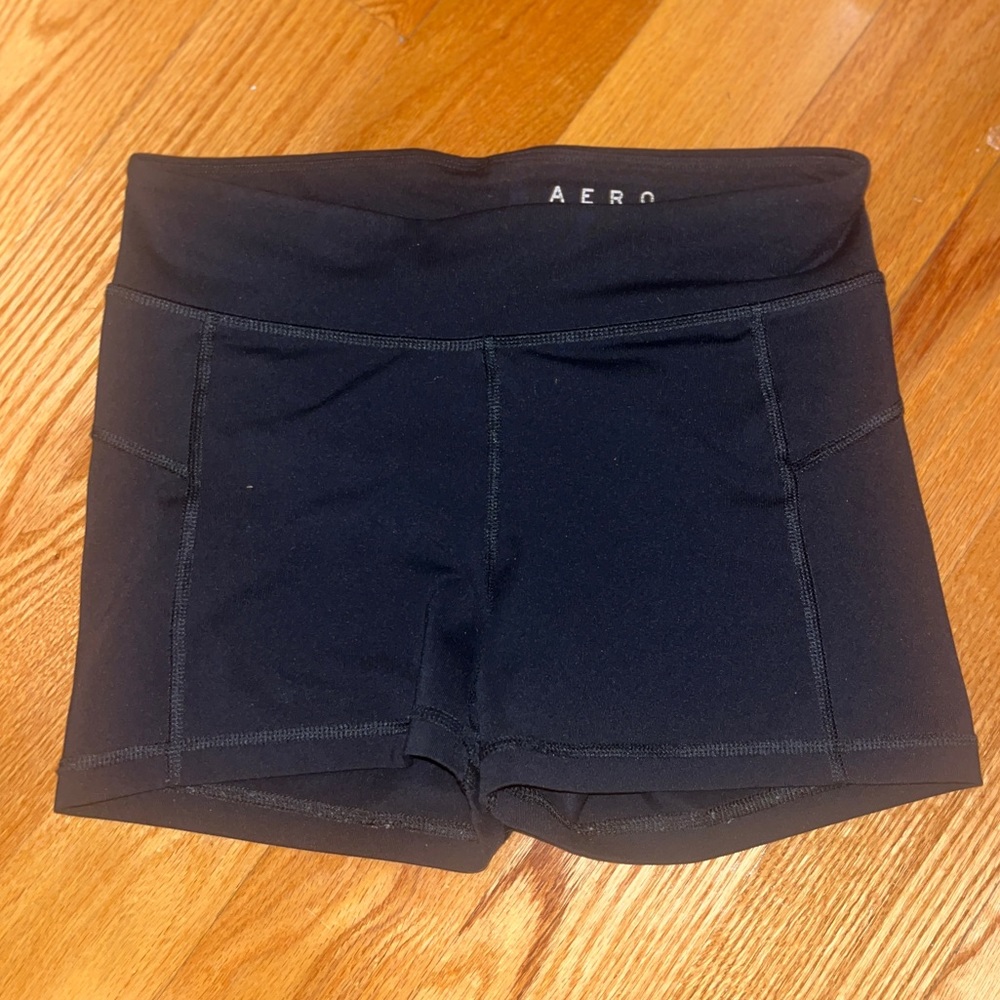 Aréopostle Black Booty Up VolleyBall Short Size Medium